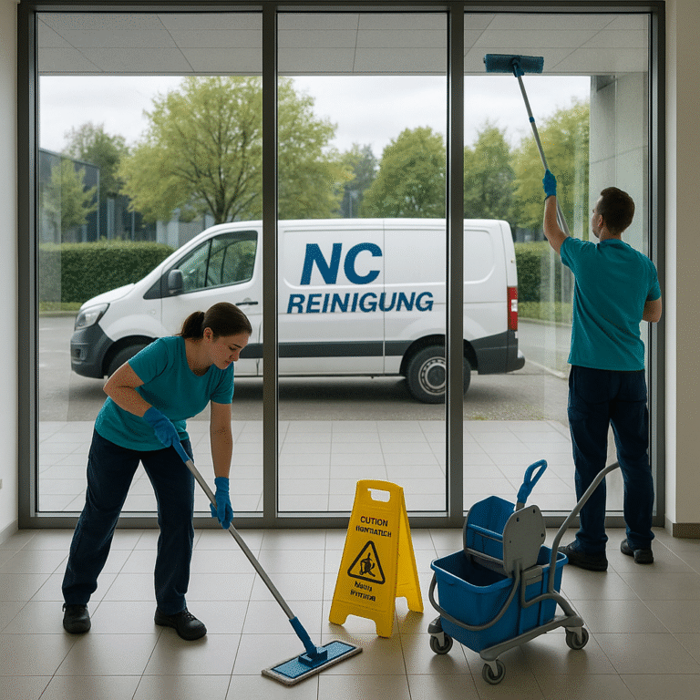 Person putzt Wände